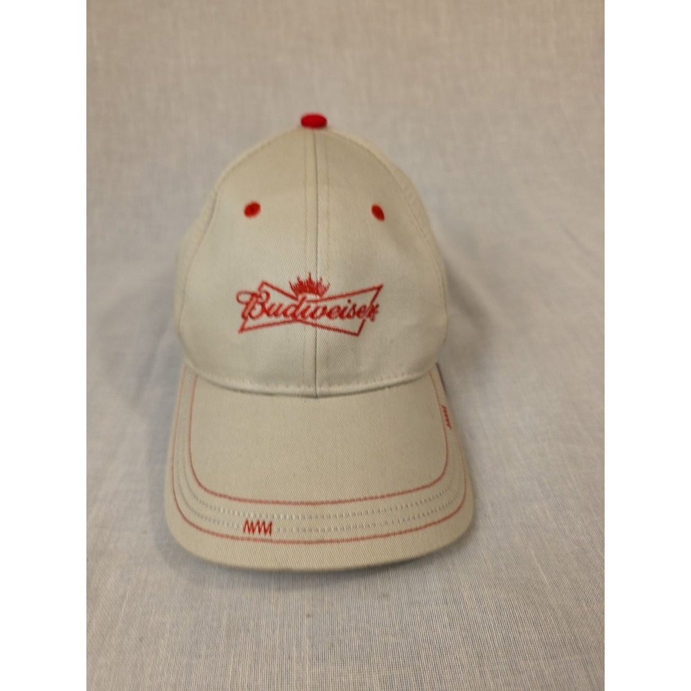 Budweiser Khaki Ball Cap Hook And Loop